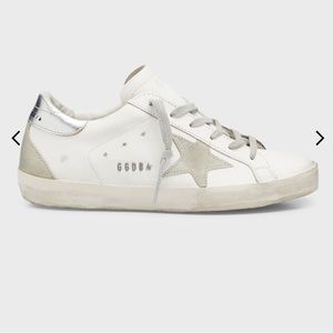 GOLDEN GOOSE Mixed white leather SUPER STAR, size 36